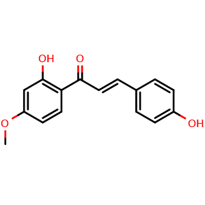 Chemical structure of 4,2'-Dihydroxy-4'-methoxychalcone , CAS 63529-06-6, AChemBlock X217385