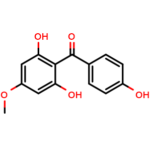 Chemical structure of 2,6,4'-Trihydroxy-4-methoxybenzophenone , CAS 55051-85-9, AChemBlock X217387