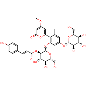 Chemical structure of Aloenin B , CAS 106533-41-9, AChemBlock X217408