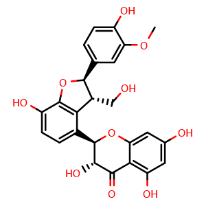 Chemical structure of Isosilychristin , CAS 77182-66-2, AChemBlock X217417