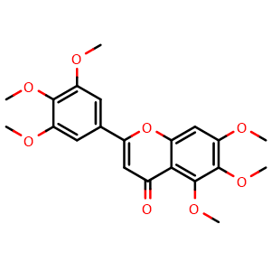 Chemical structure of 3',4',5,5',6,7-Hexamethoxyflavone , CAS 29043-07-0, AChemBlock X217421
