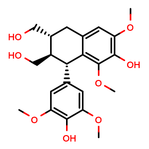 Chemical structure of (+)-Lyoniresinol , CAS 14464-90-5, AChemBlock X217432