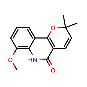 Chemical structure of 8-Methoxyflindersine , CAS 35989-00-5, AChemBlock X217438