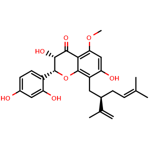 Chemical structure of Kushenol N , CAS 102490-65-3, AChemBlock X217446