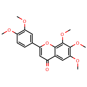 Chemical structure of 5-Demethoxynobiletin , CAS 42206-91-7, AChemBlock X217451
