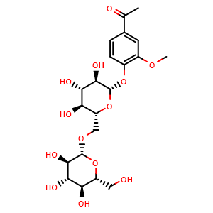 Chemical structure of Tectoruside , CAS 38784-73-5, AChemBlock X217461