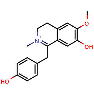 Chemical structure of N-Methyldehydrococlaurine , AChemBlock X217484