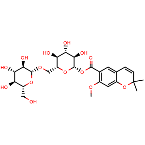 Chemical structure of Macrophylloside D , CAS 179457-69-3, AChemBlock X217501