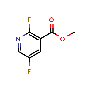 Chemical structure of methyl 2,5-difluoronicotinate , CAS 1214362-39-6, AChemBlock X217524