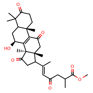 Chemical structure of Methyl ganoderenate D , CAS 748136-03-0, AChemBlock X217525