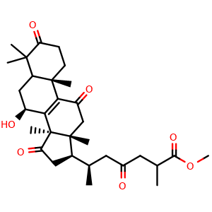 Chemical structure of Methyl ganoderate D , CAS 97210-12-3, AChemBlock X217527