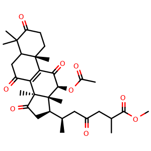Chemical structure of Methyl ganoderate F , CAS 98665-08-8, AChemBlock X217528
