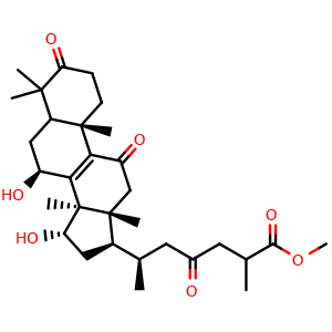 Chemical structure of Methyl ganoderate A , CAS 105742-78-7, AChemBlock X217529