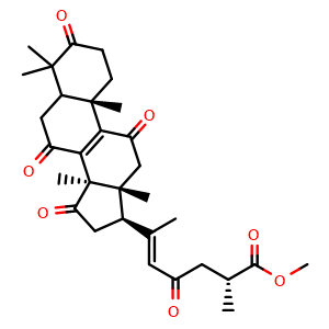 Chemical structure of Methyl ganoderenate F , AChemBlock X217531