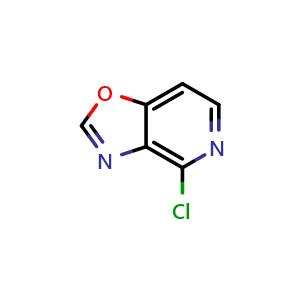 Chemical structure of 4-chlorooxazolo[4,5-c]pyridine , CAS 1159829-15-8, AChemBlock X217548