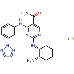 Chemical structure of PRT062607 hydrochloride , CAS 1370261-97-4, AChemBlock X217550