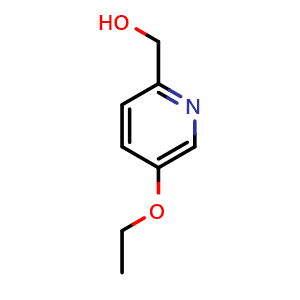 Chemical structure of (5-ethoxypyridin-2-yl)methanol , CAS 133238-82-1, AChemBlock X217552