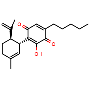 Chemical structure of Cannabidiol hydroxyquinone , CAS 137252-25-6, AChemBlock X217570
