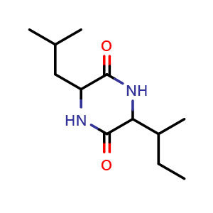 Chemical structure of Cyclo(Ile-Leu) , CAS 91741-17-2, AChemBlock X217578