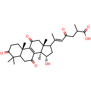 Chemical structure of Ganoderenic acid G , CAS 120481-73-4, AChemBlock X217609