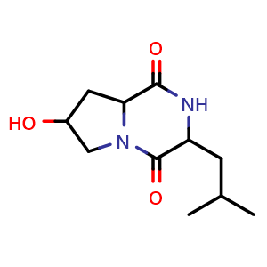 Chemical structure of Cyclo(Hpro-Leu) , CAS 1016899-93-6, AChemBlock X217619