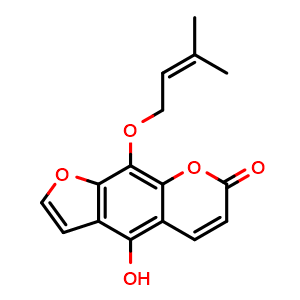 Chemical structure of Alloisoimperatorin , CAS 35214-83-6, AChemBlock X217628