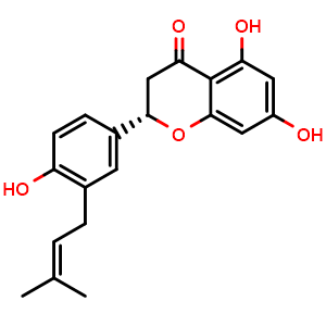 Chemical structure of Licoflavanone , CAS 119240-82-3, AChemBlock X217630