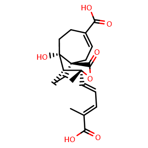 Chemical structure of Demethoxydeacetoxypseudolaric acid B , CAS 82508-36-9, AChemBlock X217654