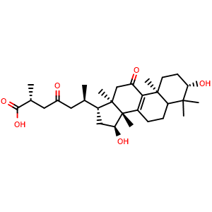 Chemical structure of Ganolucidic acid B , CAS 98683-75-1, AChemBlock X217682