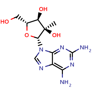 (2R,3R,4R,5R)-2-(2,6-diamino-9H-purin-9-yl)-5-(hydroxymethyl)-3-methyltetrahydrofuran-3,4-diol