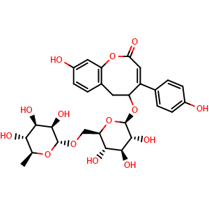 Chemical structure of Pueroside A , CAS 100692-52-2, AChemBlock X217693