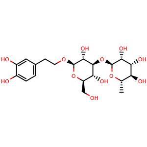 Chemical structure of Verbasoside , CAS 61548-34-3, AChemBlock X217698