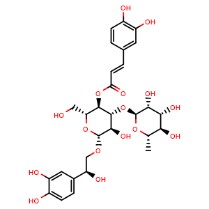 Chemical structure of beta-Hydroxyacteoside , CAS 109279-13-2, AChemBlock X217699