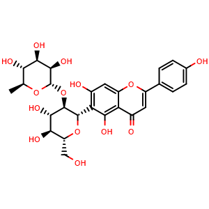 Isovitexin-2''-O-rhamnoside (2''-O-alpha-L-Rhamnopyranosyl-isovitexin)