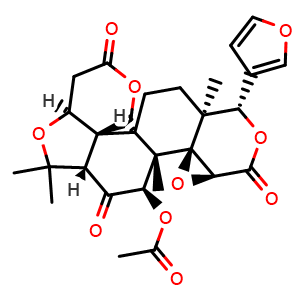 Chemical structure of Rutaevin 7-acetate , CAS 62306-81-4, AChemBlock X217742