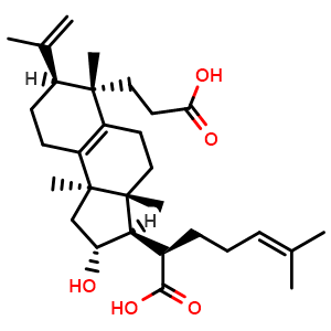 Chemical structure of Poricoic acid G , CAS 415724-84-4, AChemBlock X217768