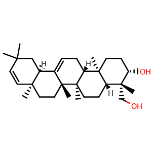 Chemical structure of Soyasapogenol C , CAS 595-14-2, AChemBlock X217805
