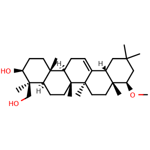 Chemical structure of Soyasapogenol D , CAS 65892-76-4, AChemBlock X217806