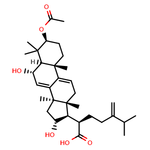 Chemical structure of 6alpha-Hydroxydehydropachymic acid , CAS 176390-67-3, AChemBlock X217834