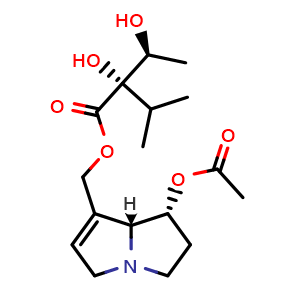 Chemical structure of 7-Acetyllycopsamine , CAS 73544-48-6, AChemBlock X217837