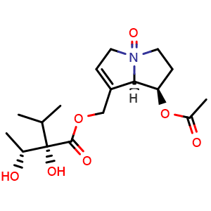 Chemical structure of 7-O-Acetylintermedine N-oxide , CAS 685132-59-6, AChemBlock X217839