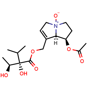Chemical structure of 7-O-Acetyllycopsamine N-oxide , CAS 685132-58-5, AChemBlock X217840