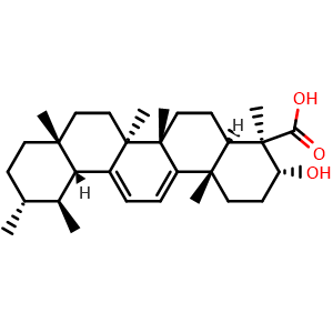 Chemical structure of 9,11-Dehydro-beta-boswellic acid , CAS 471-65-8, AChemBlock X217841