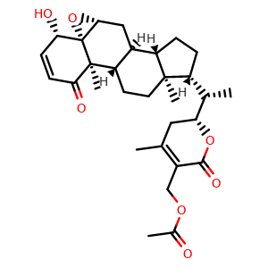 Chemical structure of 27-O-acetyl-withaferin A , CAS 1214886-35-7, AChemBlock X217846