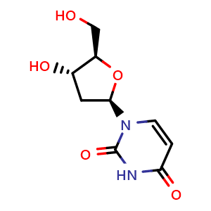 Chemical structure of 2'-Desoxyuridine , CAS 951-78-0, AChemBlock X217867