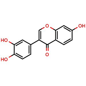 Chemical structure of 3',4',7-Trihydroxyisoflavone , CAS 485-63-2, AChemBlock X217869