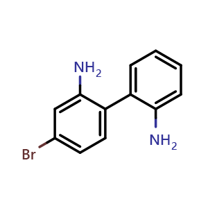 Chemical structure of 4-bromo-2,2'-diaminobiphenyl , CAS 5074-45-3, AChemBlock X217872