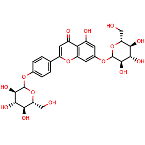 Chemical structure of Apigenin 7,4'-diglucoside , CAS 31737-50-5, AChemBlock X217877