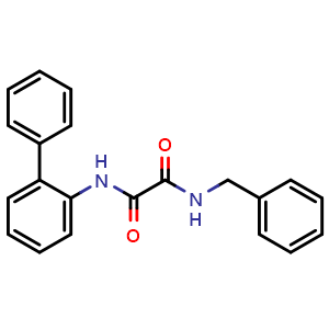 Chemical structure of N1-([1,1'-Biphenyl]-2-yl)-N2-benzyloxalamide , CAS 1909333-78-3, AChemBlock X217881