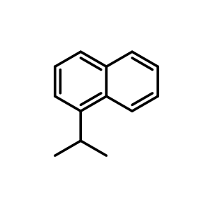 Chemical structure of 1-isopropylnaphthalene , CAS 6158-45-8, AChemBlock X217895
